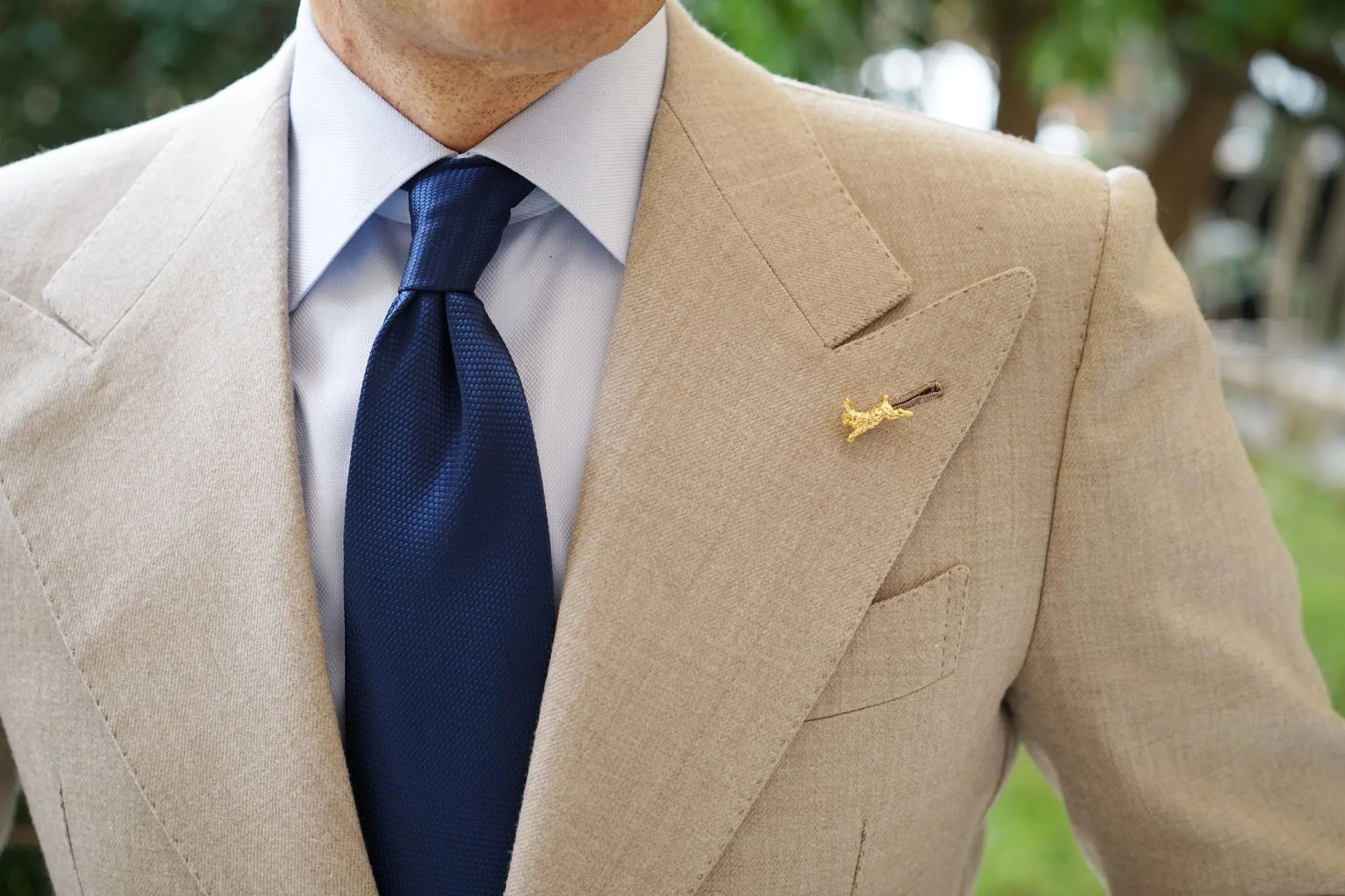 Gold Jack Rabbit Lapel Pin