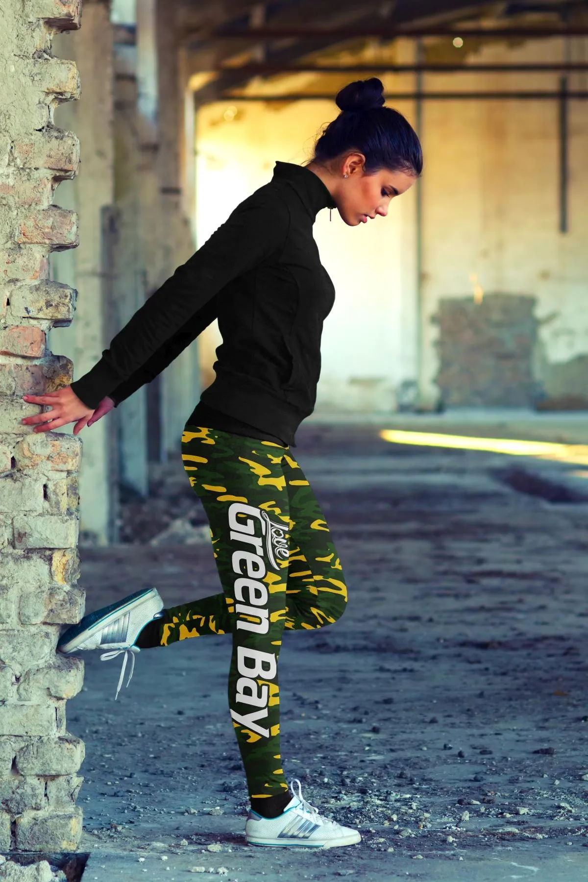 Green Bay Sports Camo Leggings