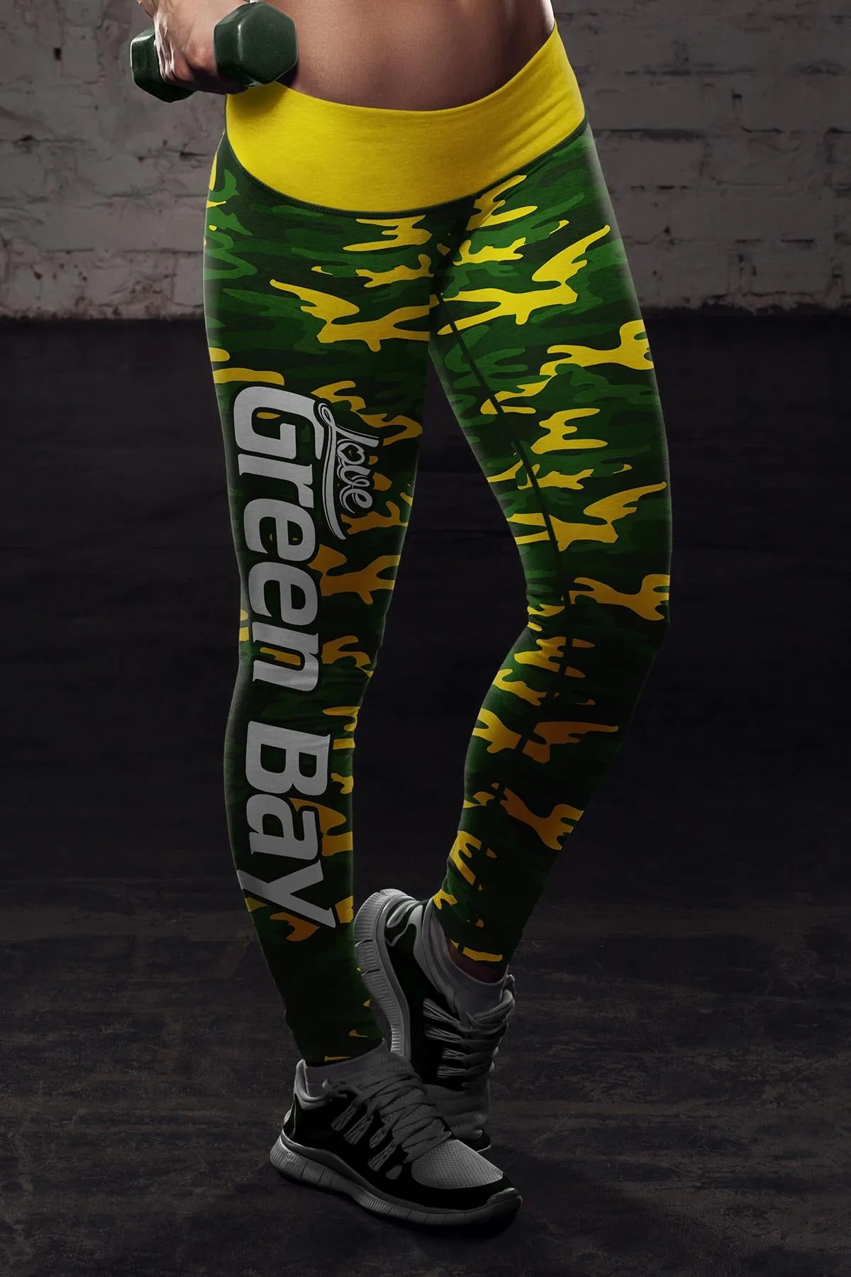 Green Bay Sports Camo Leggings