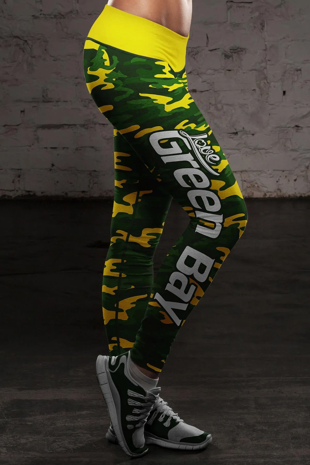 Green Bay Sports Camo Leggings