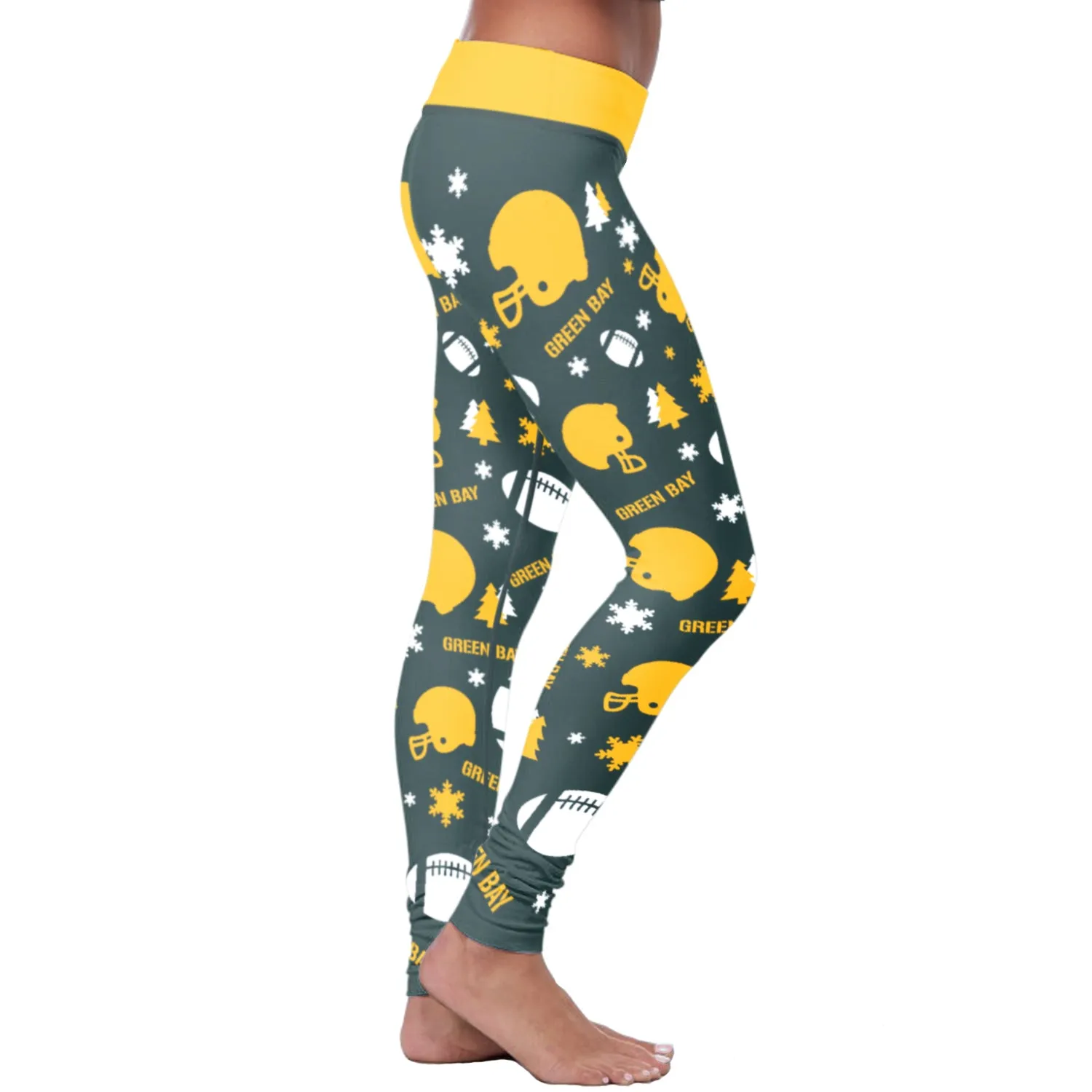 Green Bay Sports Christmas Leggings