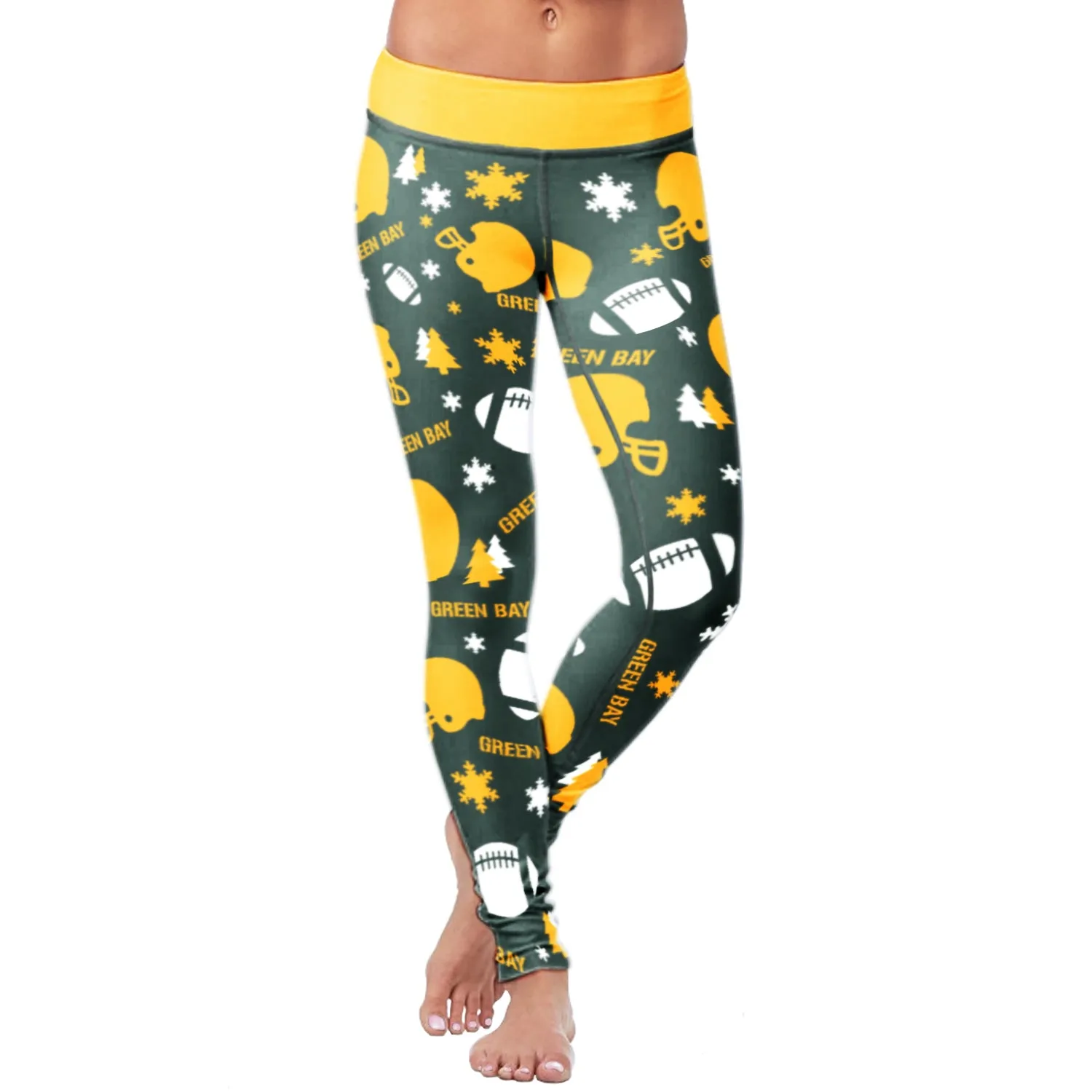 Green Bay Sports Christmas Leggings