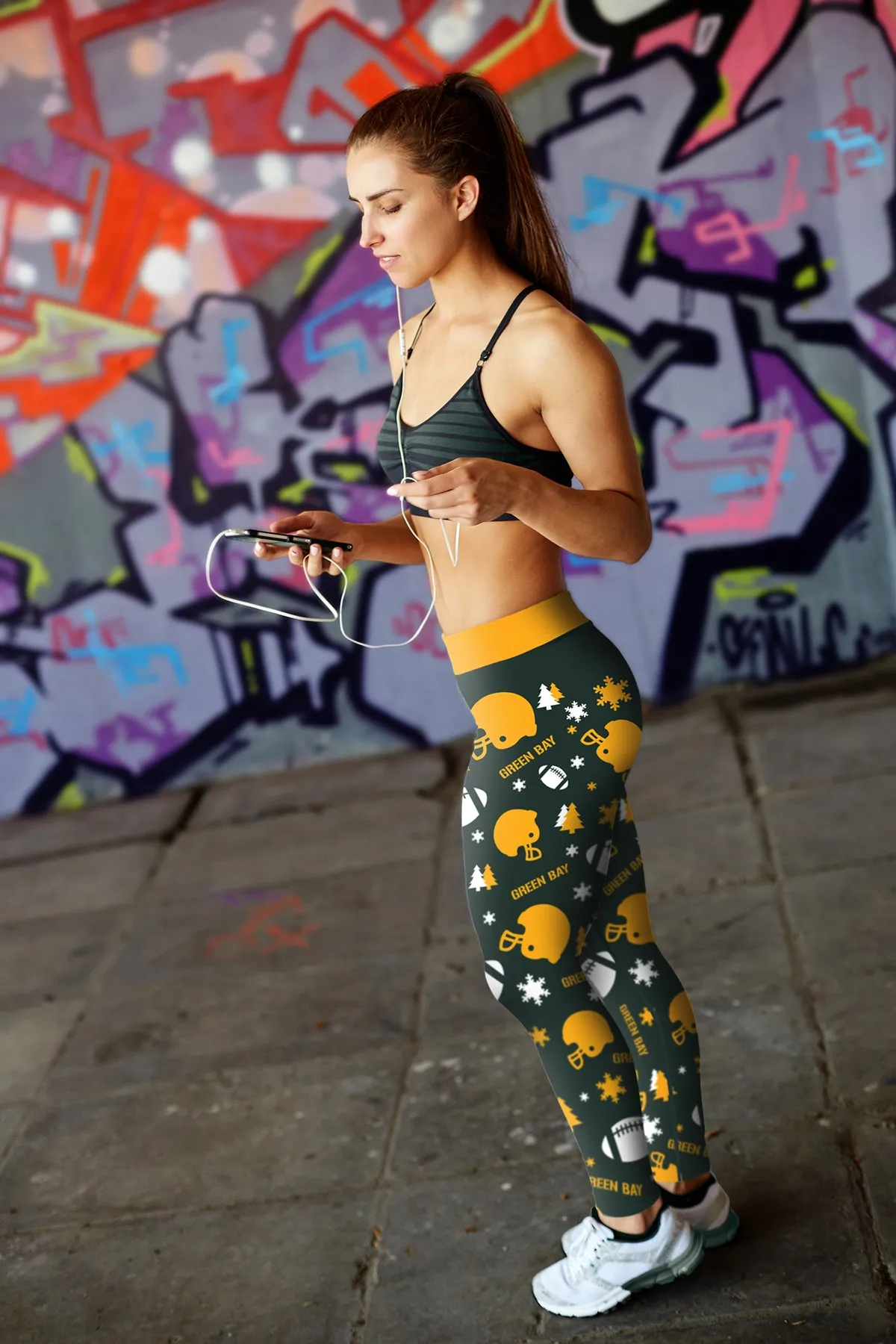 Green Bay Sports Christmas Leggings