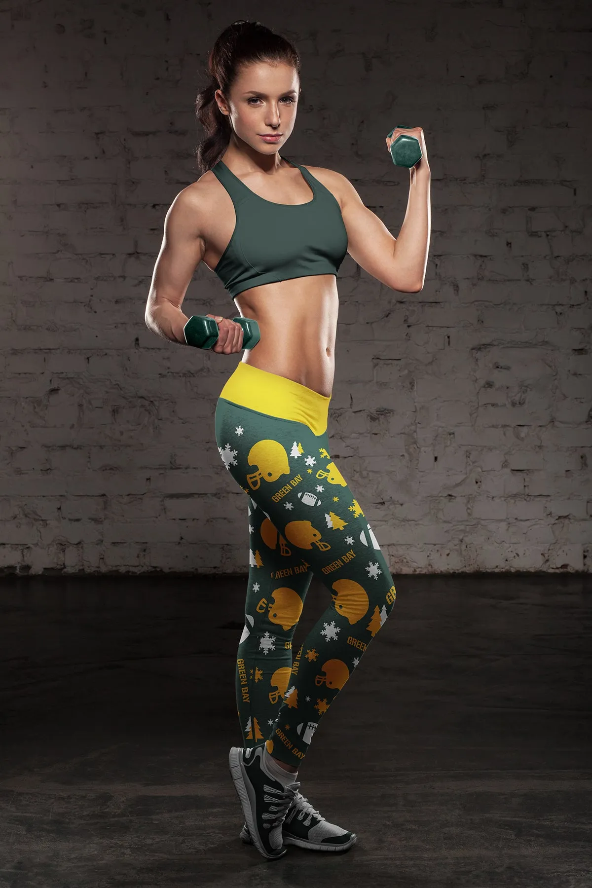 Green Bay Sports Christmas Leggings