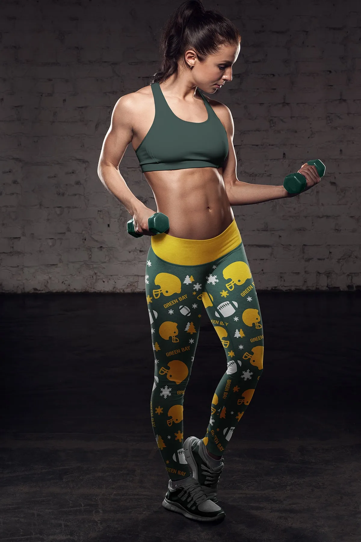 Green Bay Sports Christmas Leggings