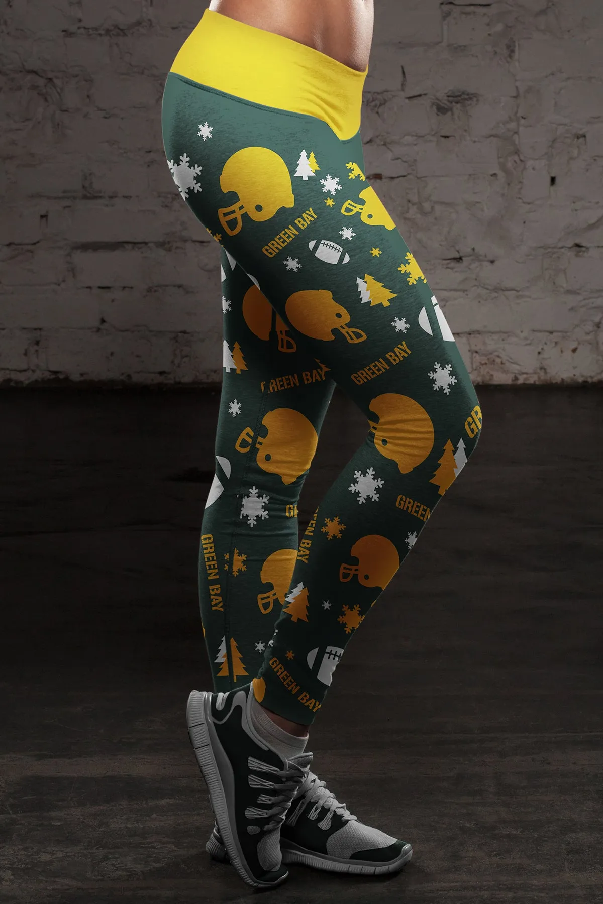 Green Bay Sports Christmas Leggings