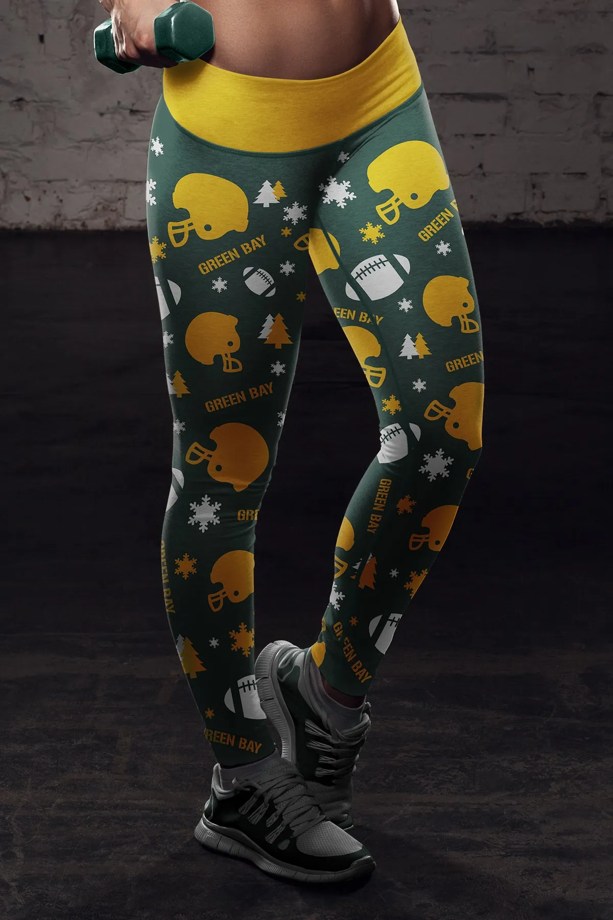 Green Bay Sports Christmas Leggings