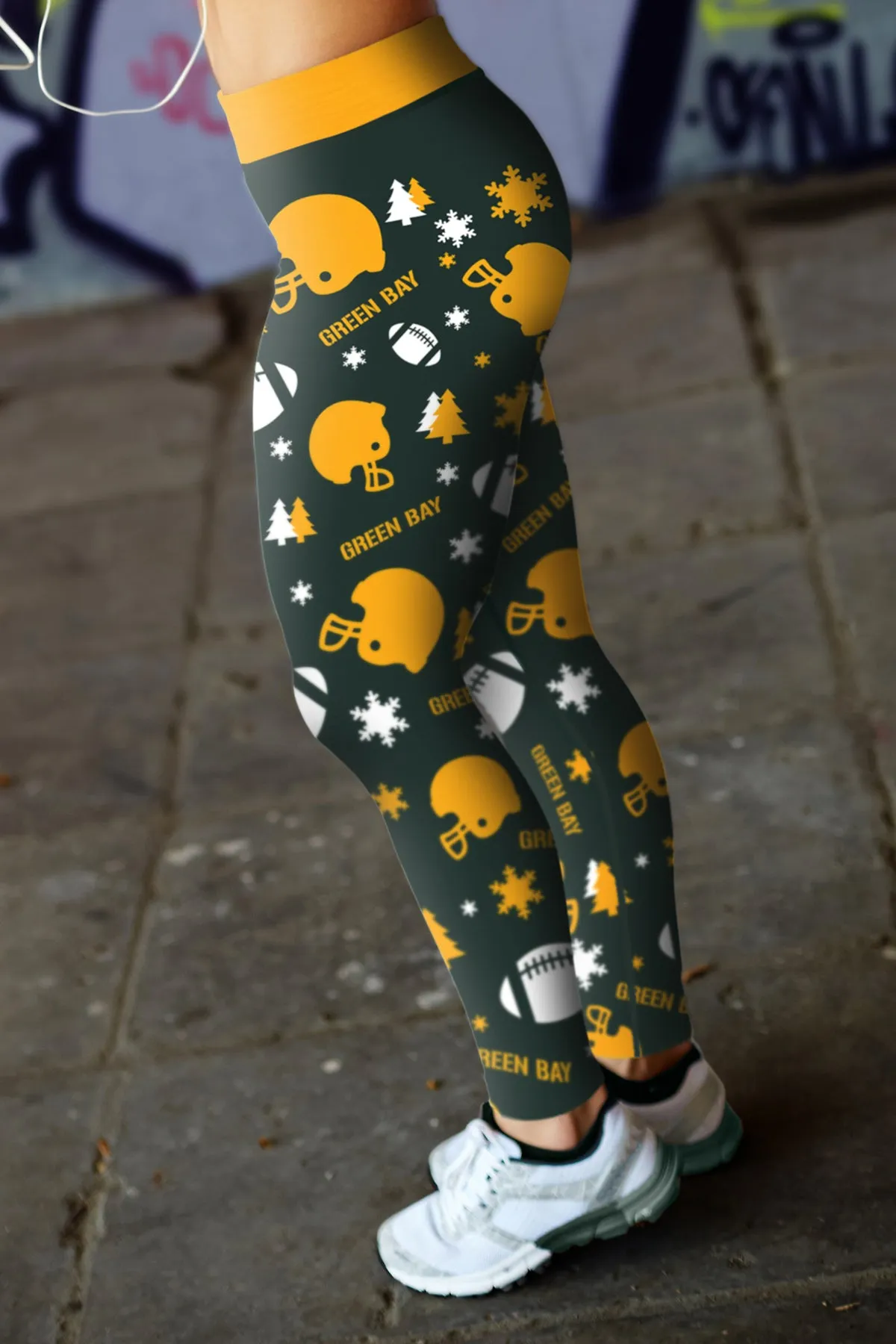 Green Bay Sports Christmas Leggings