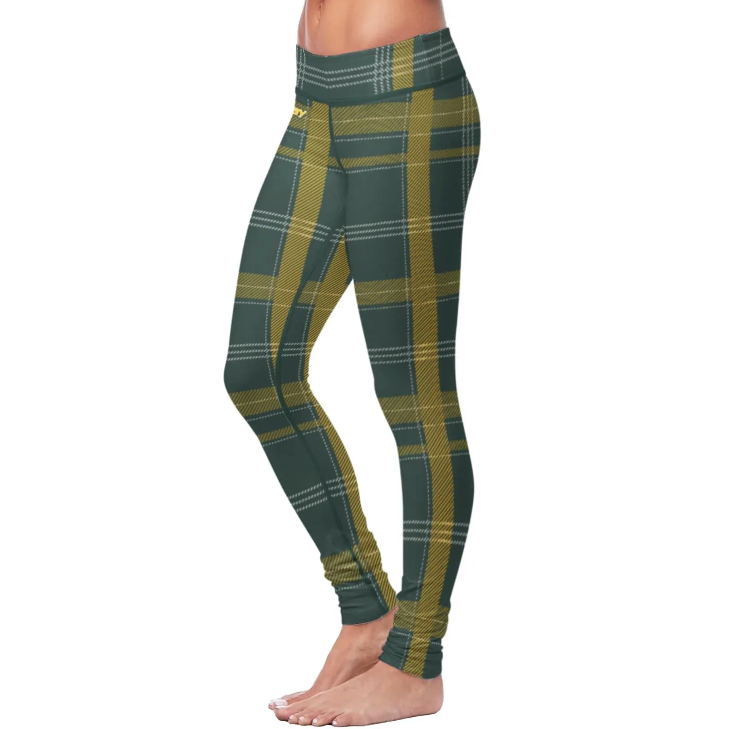 Green Bay Sports Plaid Leggings