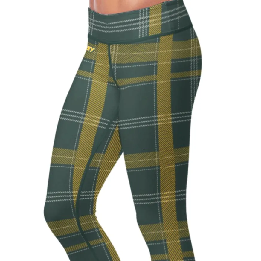 Green Bay Sports Plaid Leggings