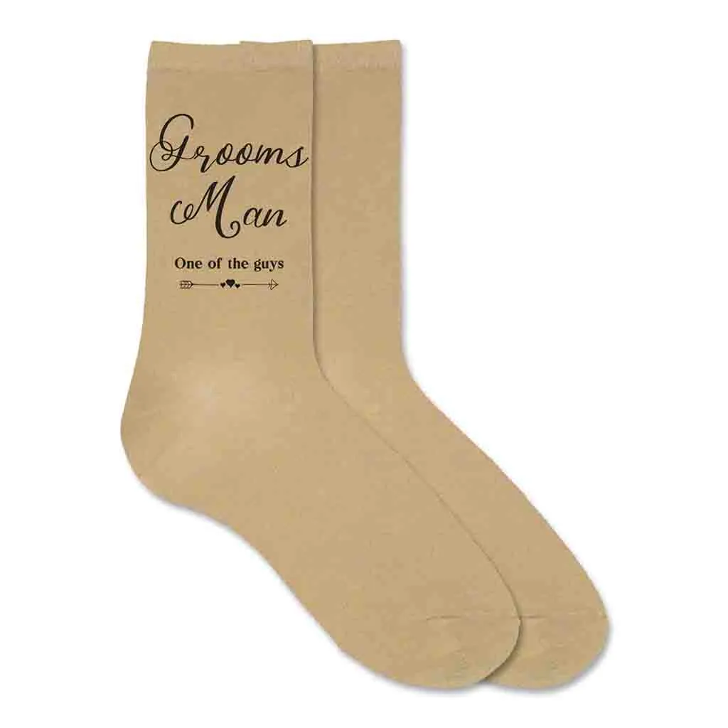 Groomsmen Wedding Party Socks with Fun Saying