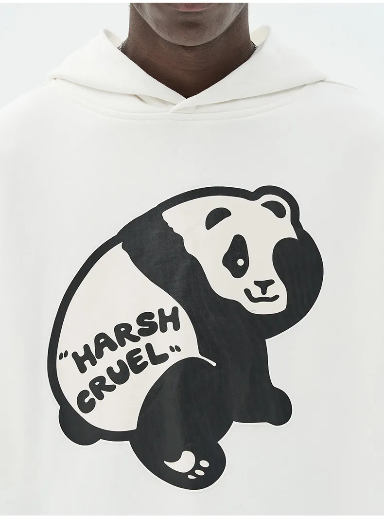 HARSH AND CRUEL  |Unisex Street Style Long Sleeves Cotton Oversized Logo