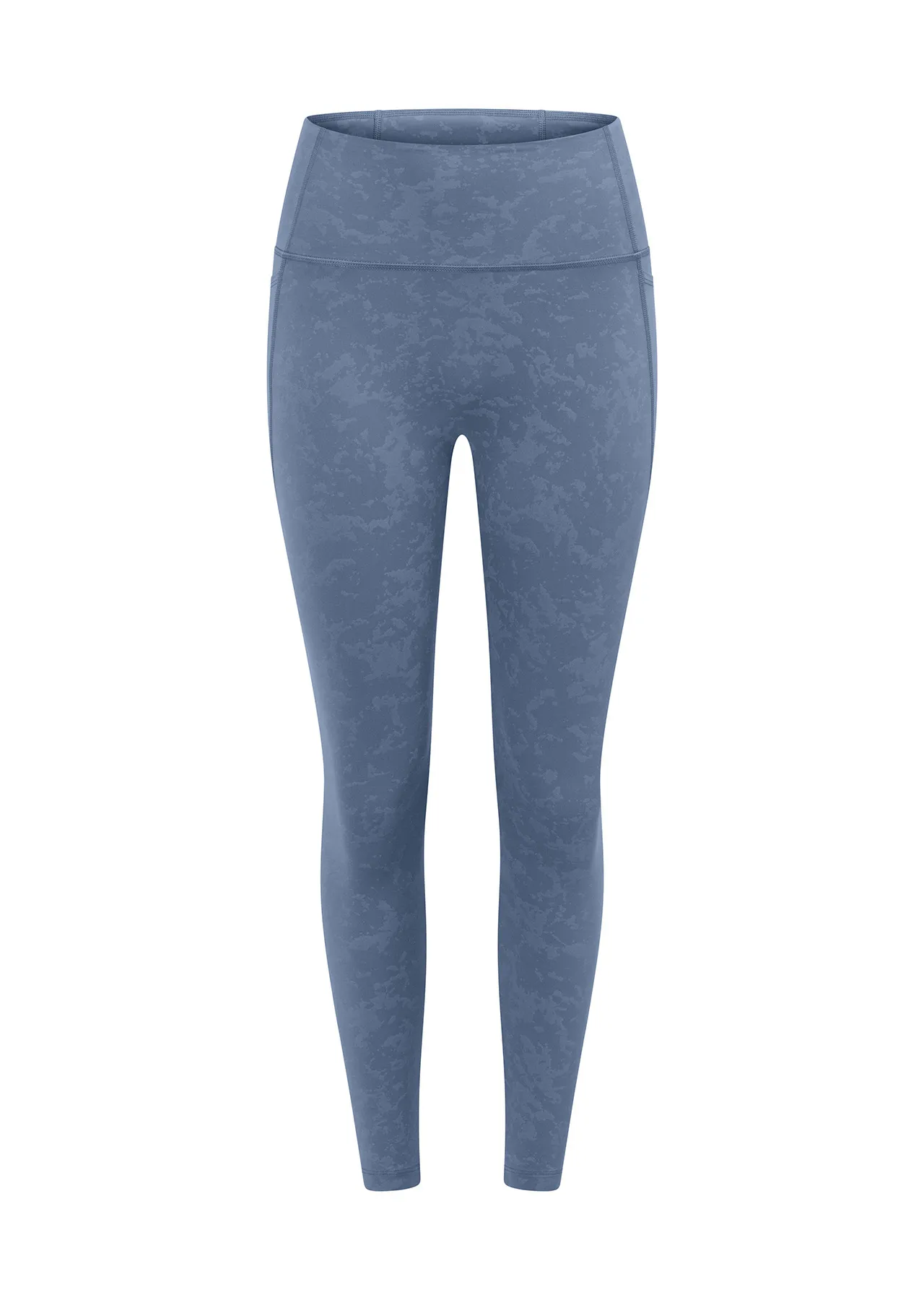 Hi-Fold No Ride Ankle Biter Leggings | Blue | Tights and Leggings | Lorna Jane Australia