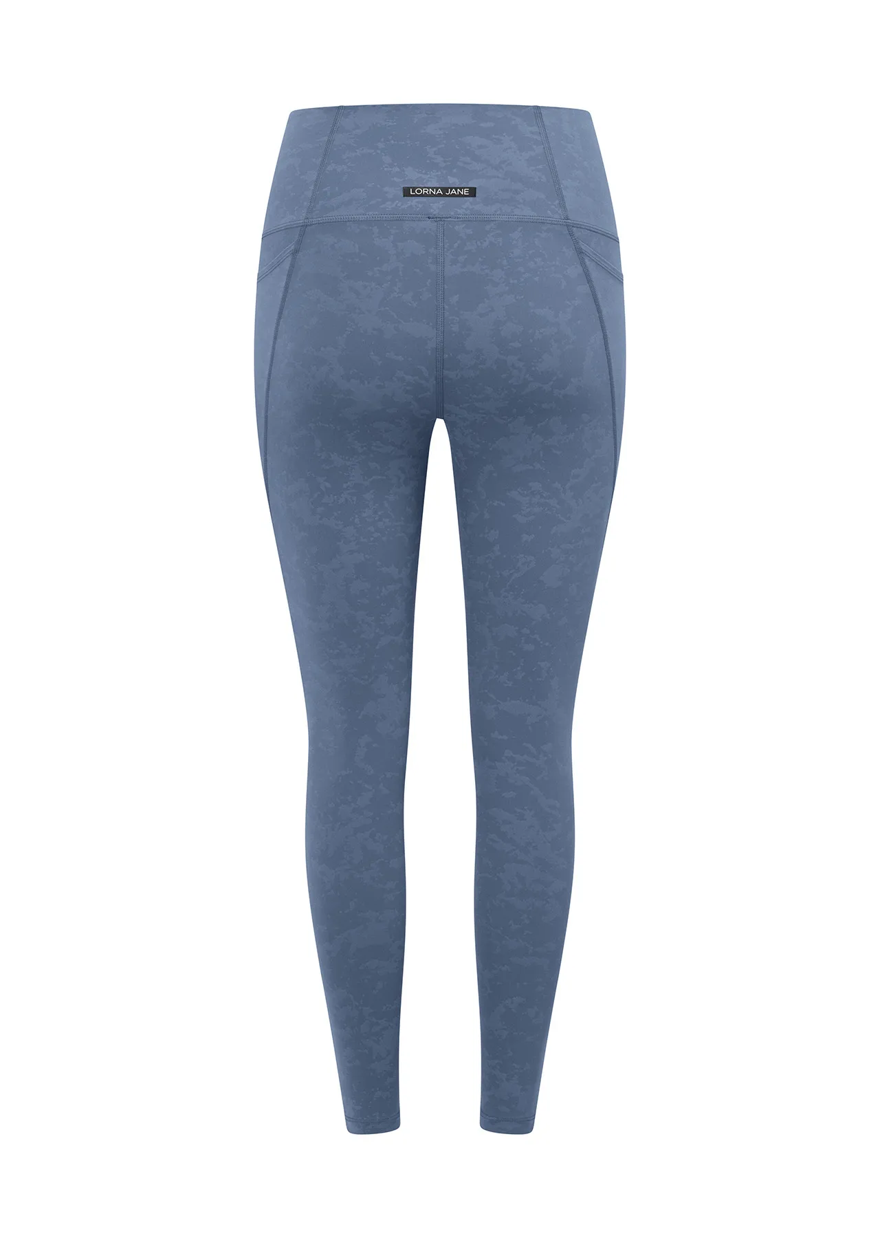 Hi-Fold No Ride Ankle Biter Leggings | Blue | Tights and Leggings | Lorna Jane Australia