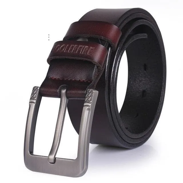 High Quality Genuine Leather Luxury Alloy Buckle Designer Belts for Men