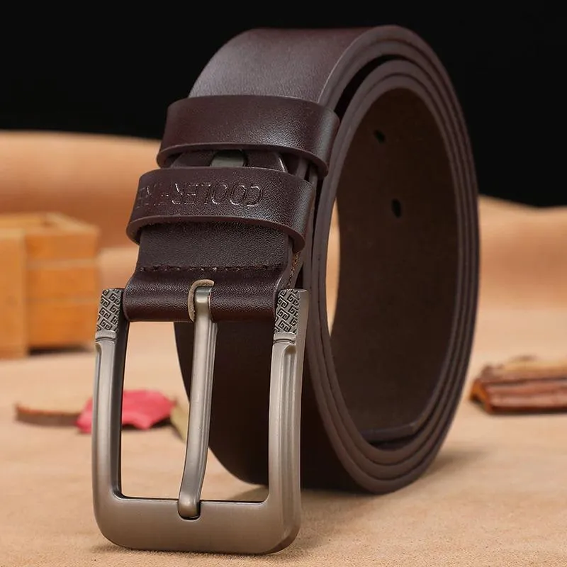 High Quality Genuine Leather Luxury Alloy Buckle Designer Belts for Men