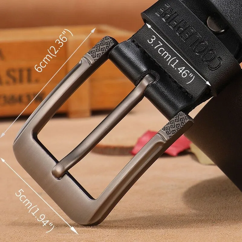 High Quality Genuine Leather Luxury Alloy Buckle Designer Belts for Men