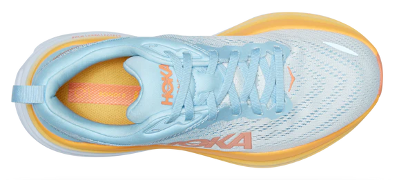 Hoka Womens Bondi 8 Athletic Shoes- Summer Song/Country Air **Wide Width**