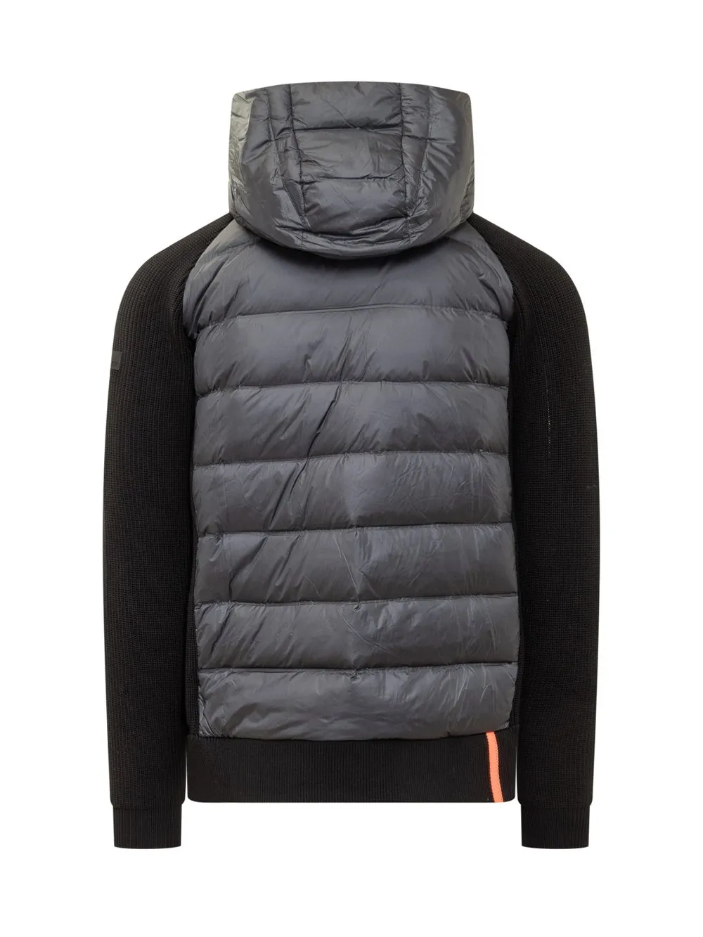 Hood Zip Knitted Down Jacket