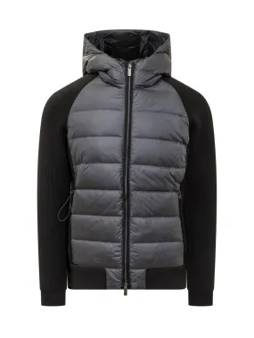 Hood Zip Knitted Down Jacket