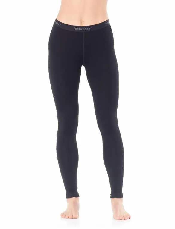 icebreaker Merino Base Layer Women's 260 Tech Leggings Tights - Black