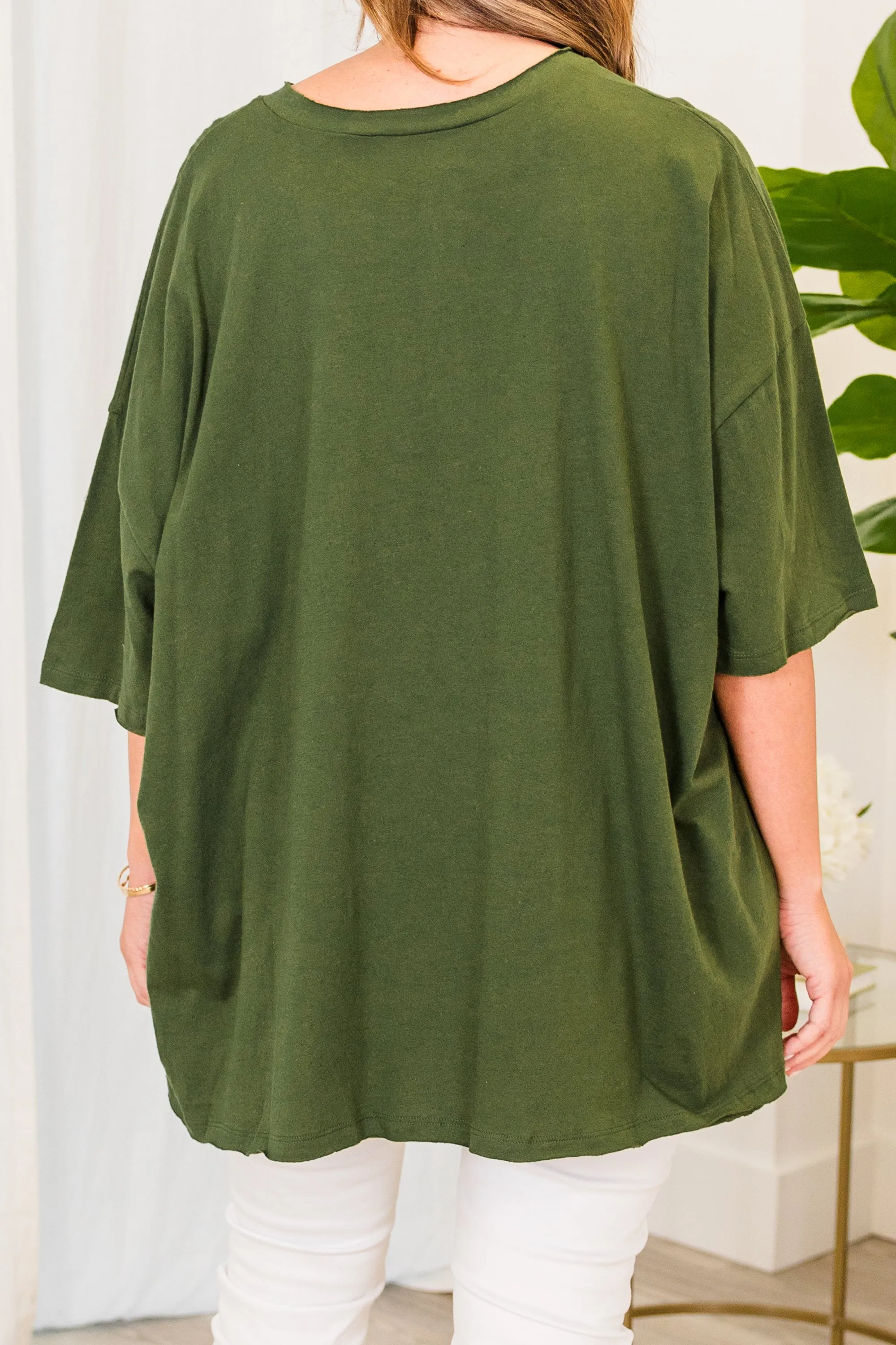 It Comes Naturally Top, Army Green