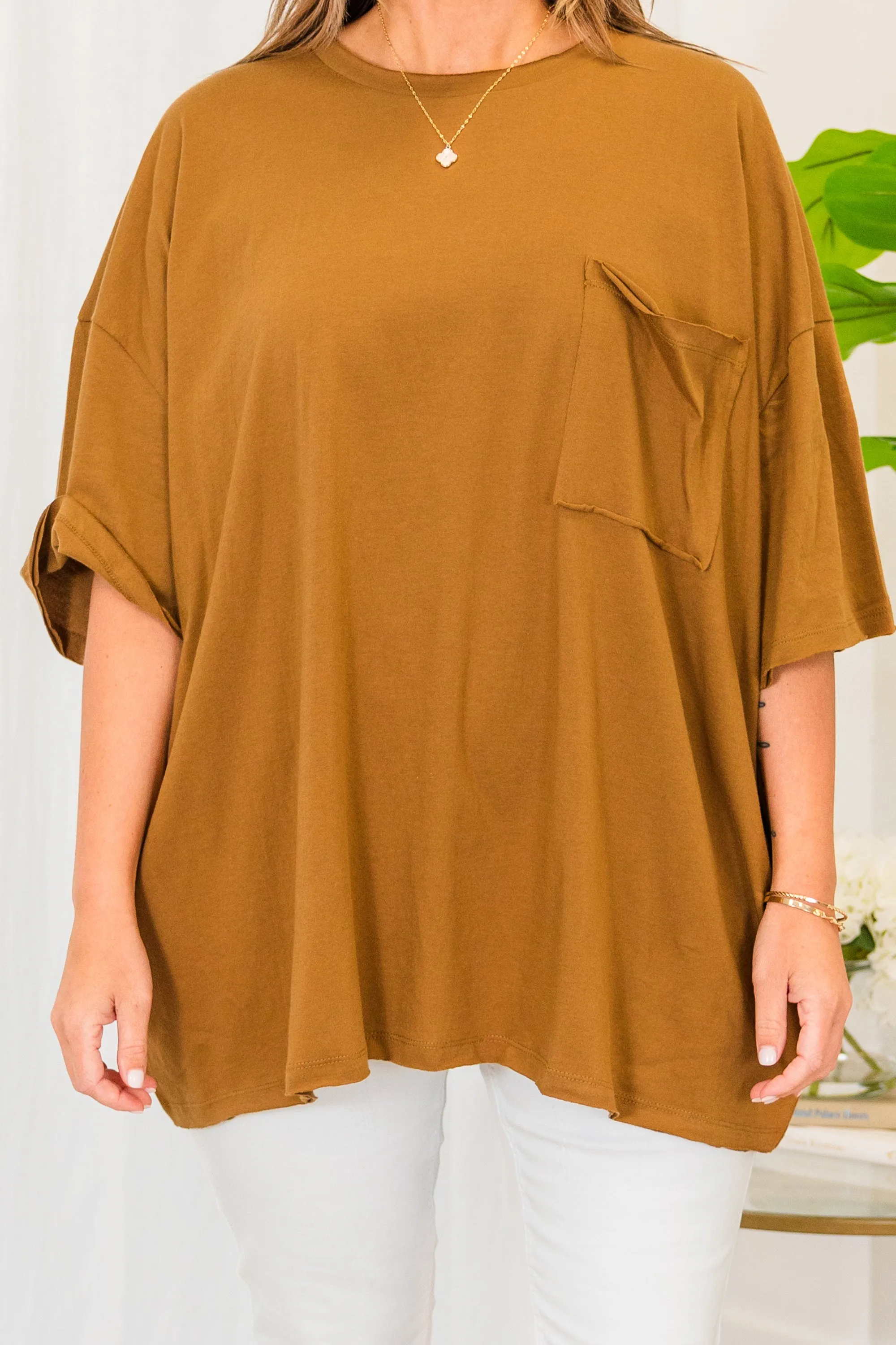 It Comes Naturally Top, Deep Camel