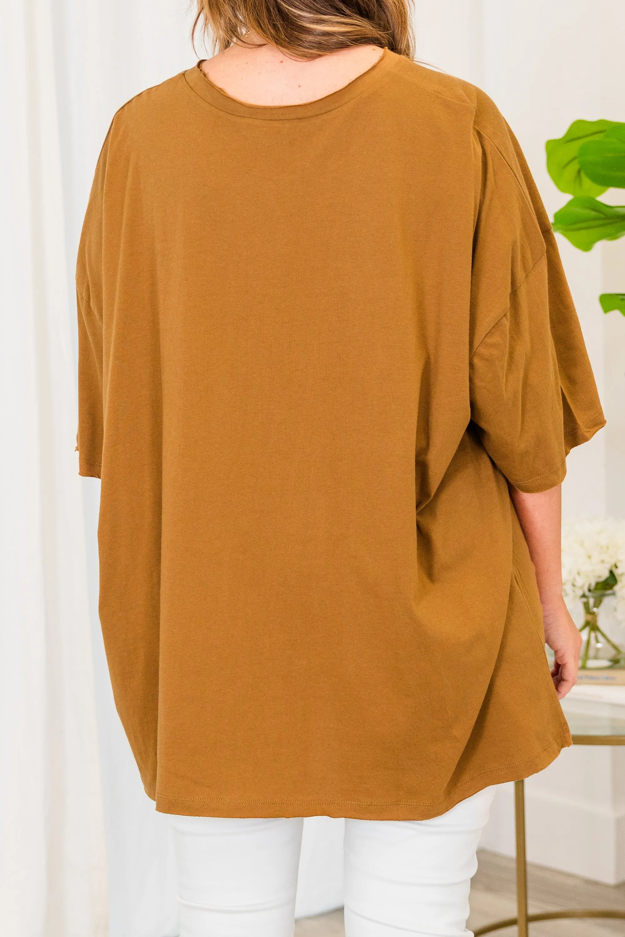 It Comes Naturally Top, Deep Camel