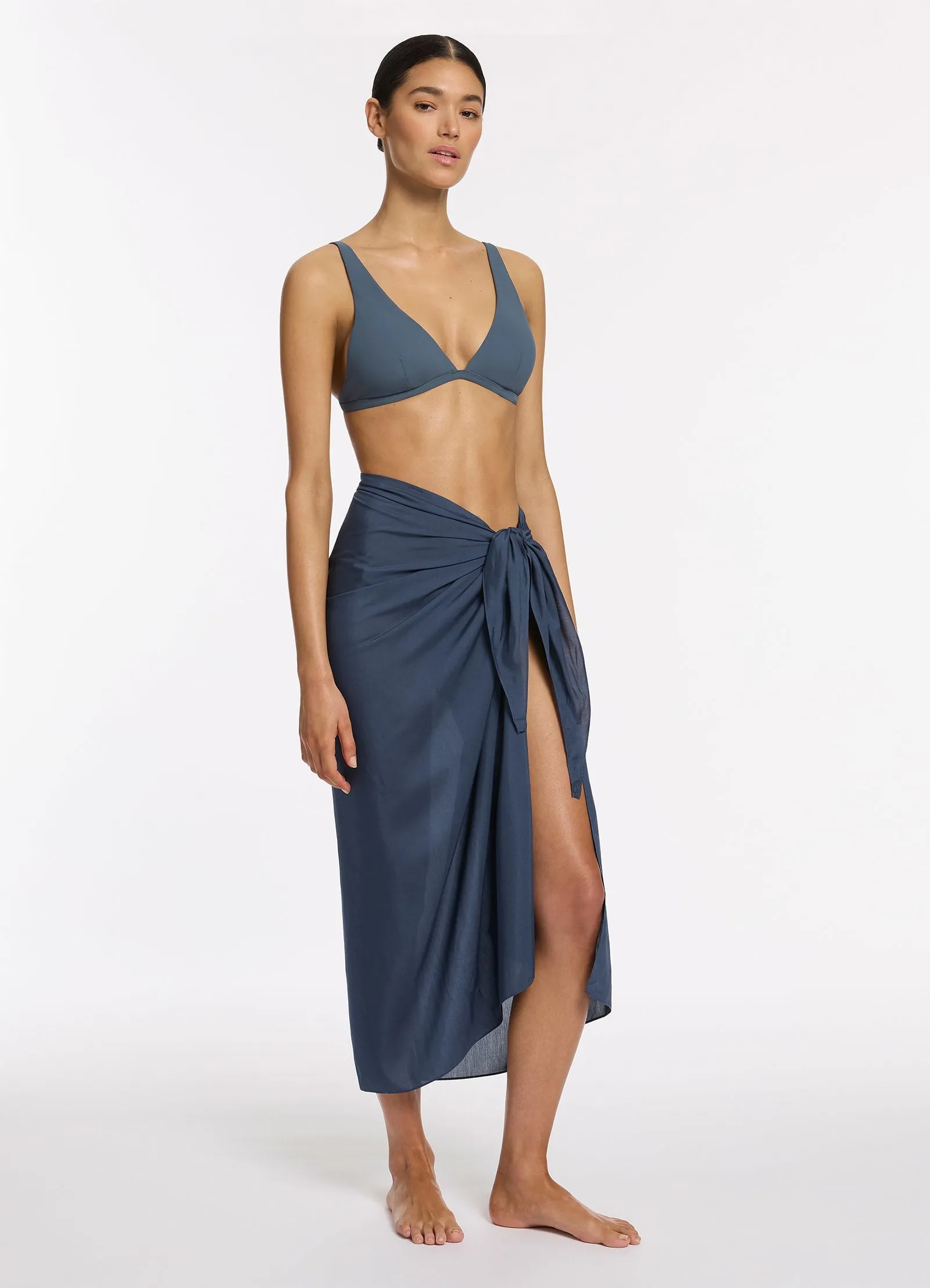 Jetset Sarong  - Steel Blue