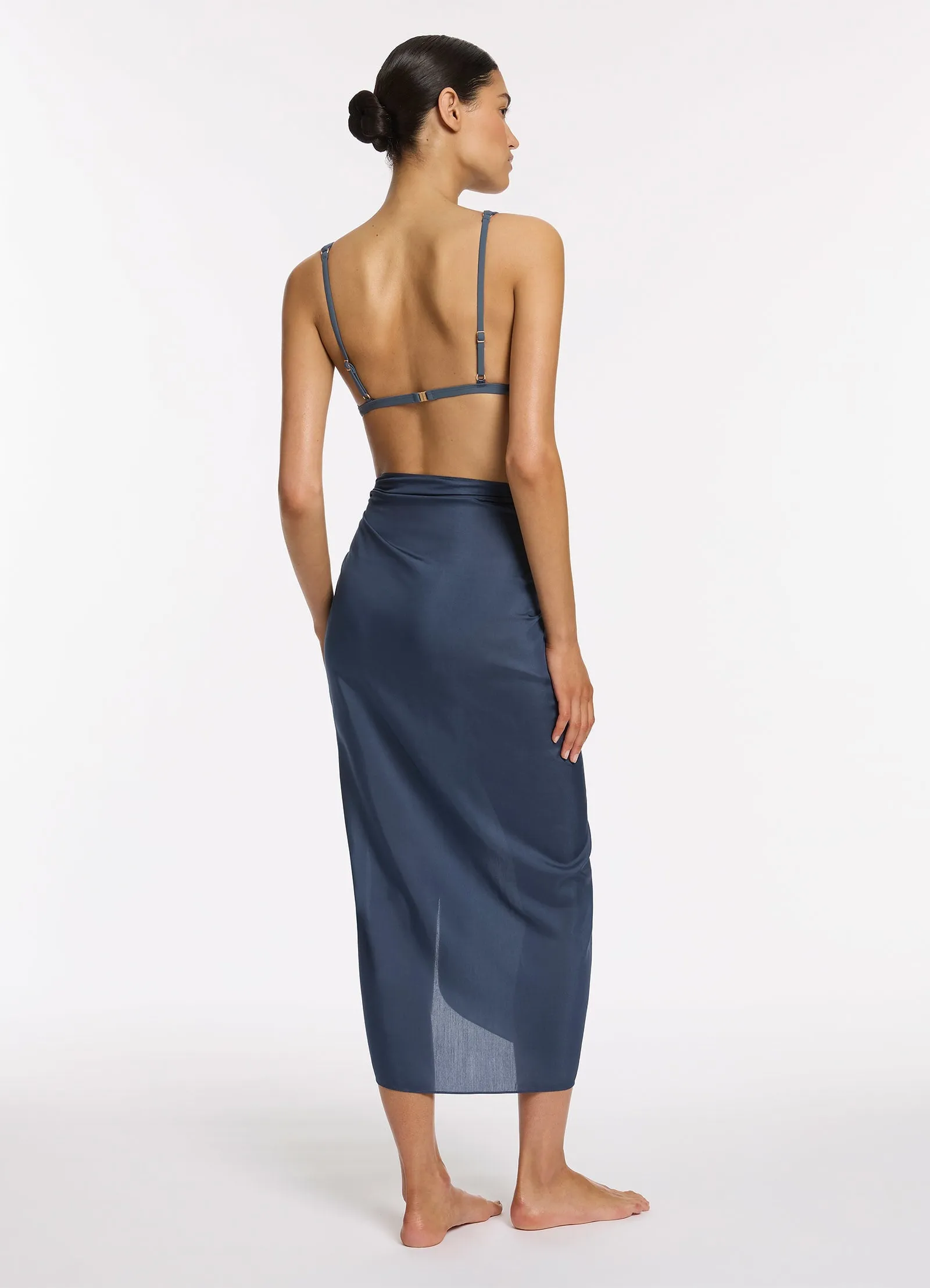 Jetset Sarong  - Steel Blue