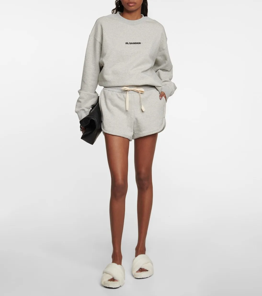 Jil Sander  |Crew Neck Unisex Street Style Long Sleeves Cotton Oversized