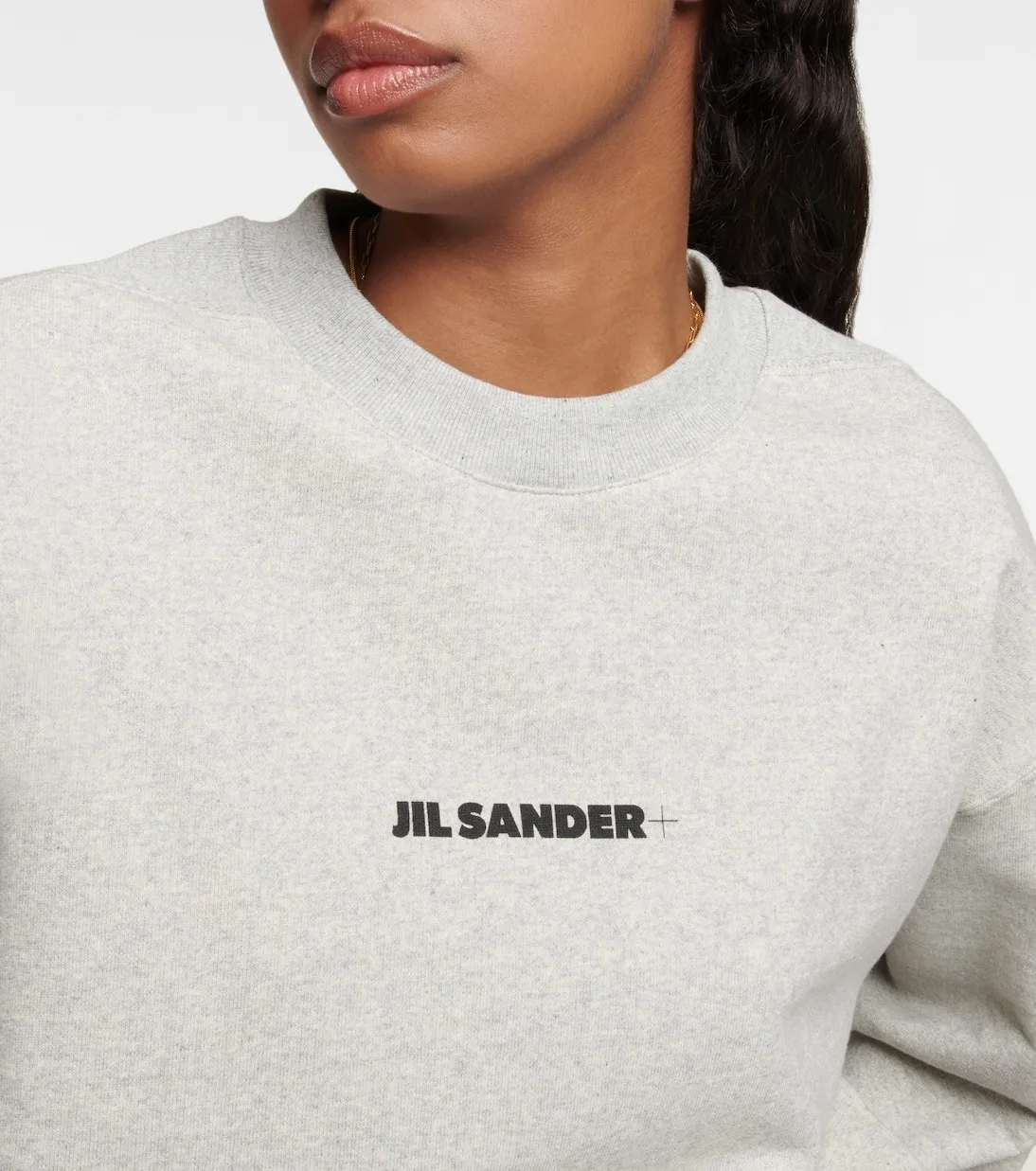 Jil Sander  |Crew Neck Unisex Street Style Long Sleeves Cotton Oversized