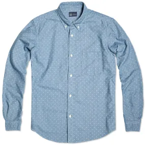 Journal Standard Button Down Dots ShirtBlue