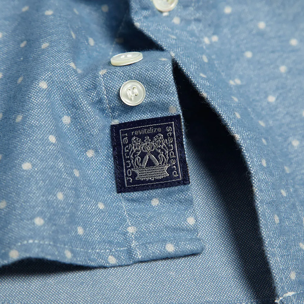 Journal Standard Button Down Dots ShirtBlue