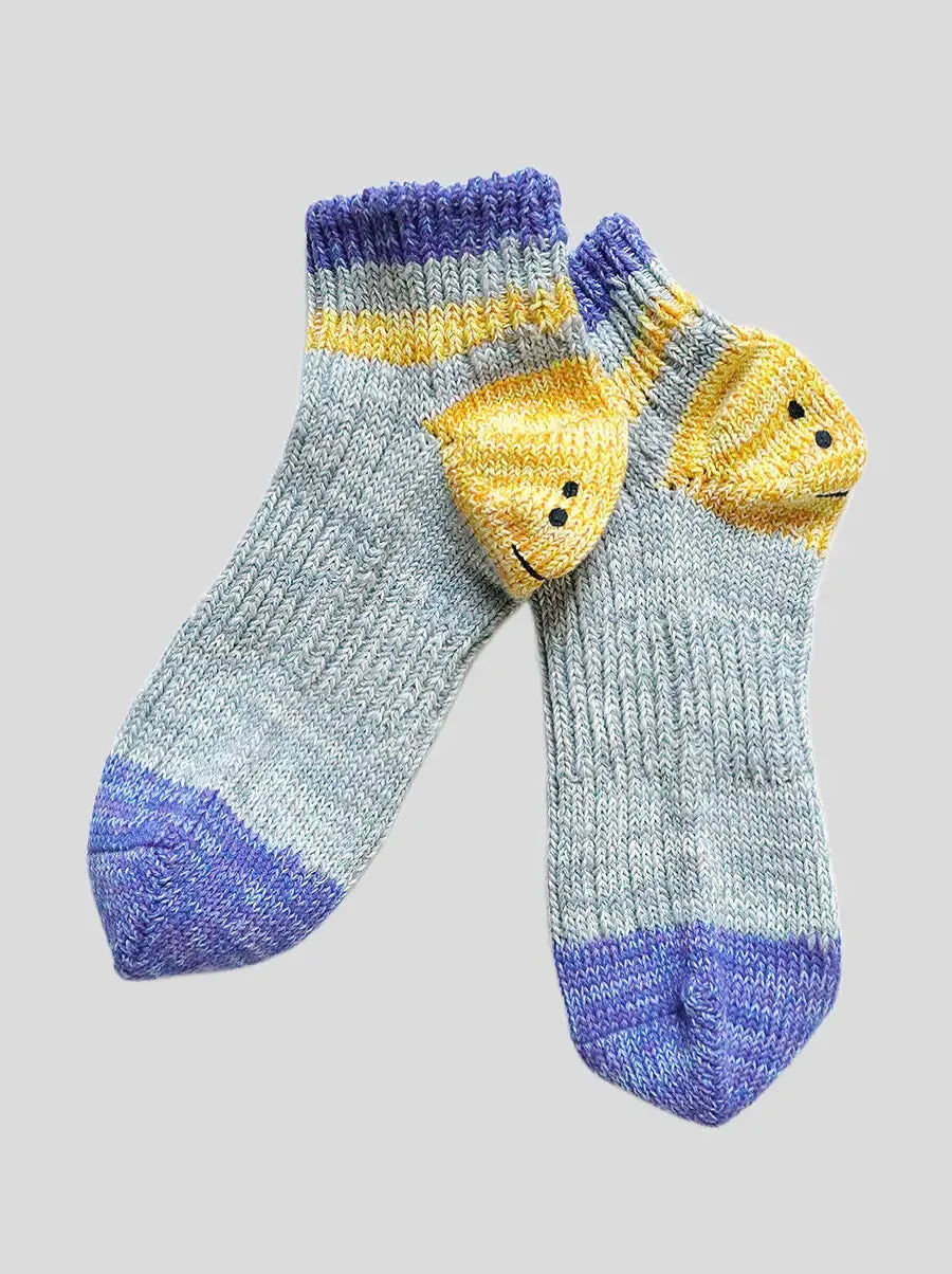 Kapital RAINBOWY HAPPY HEEL ankle socks