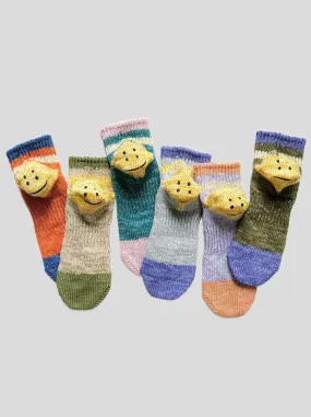 Kapital RAINBOWY HAPPY HEEL ankle socks