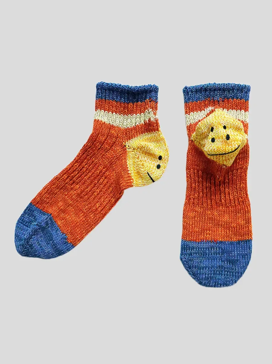 Kapital RAINBOWY HAPPY HEEL ankle socks