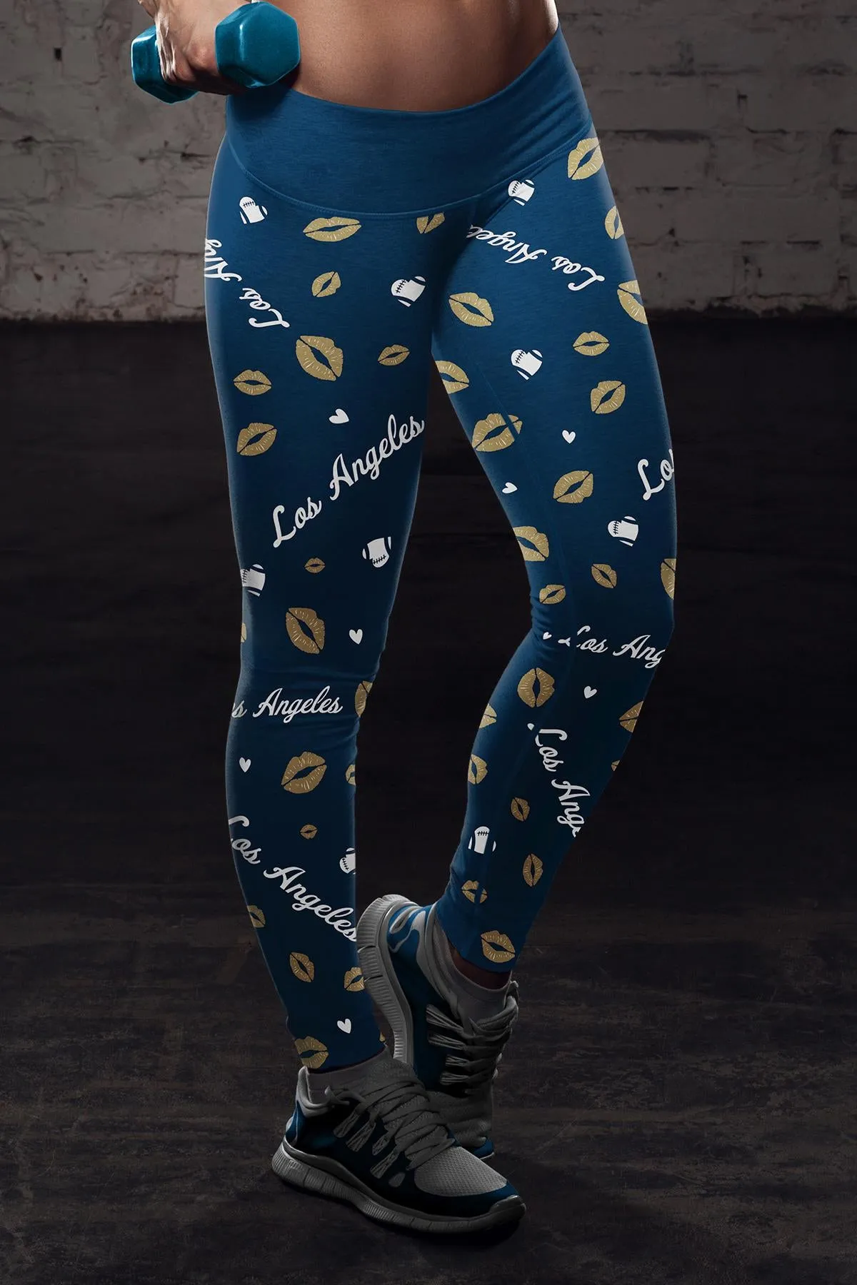 LA Lovin Kisses FB Leggings