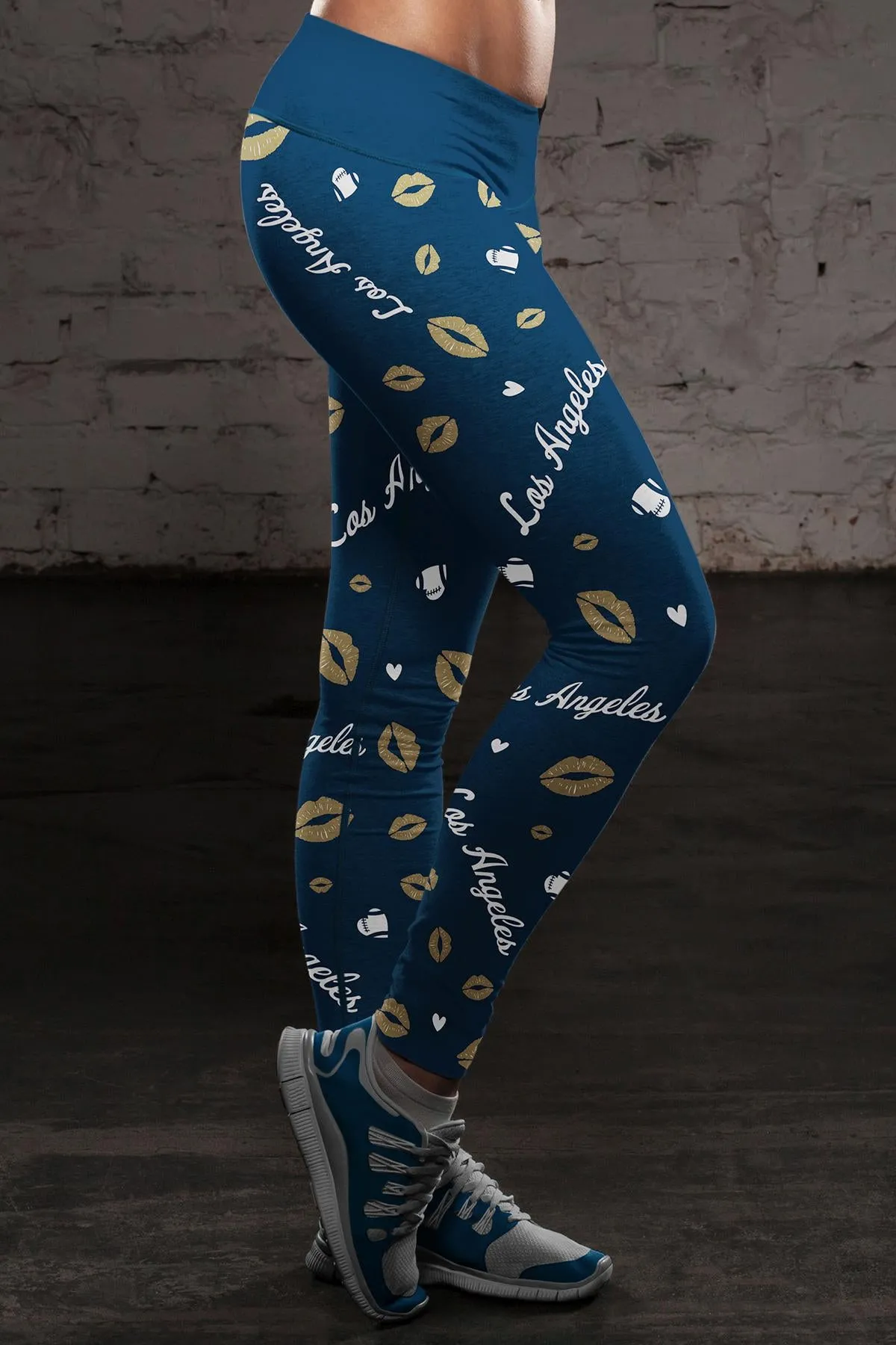 LA Lovin Kisses FB Leggings