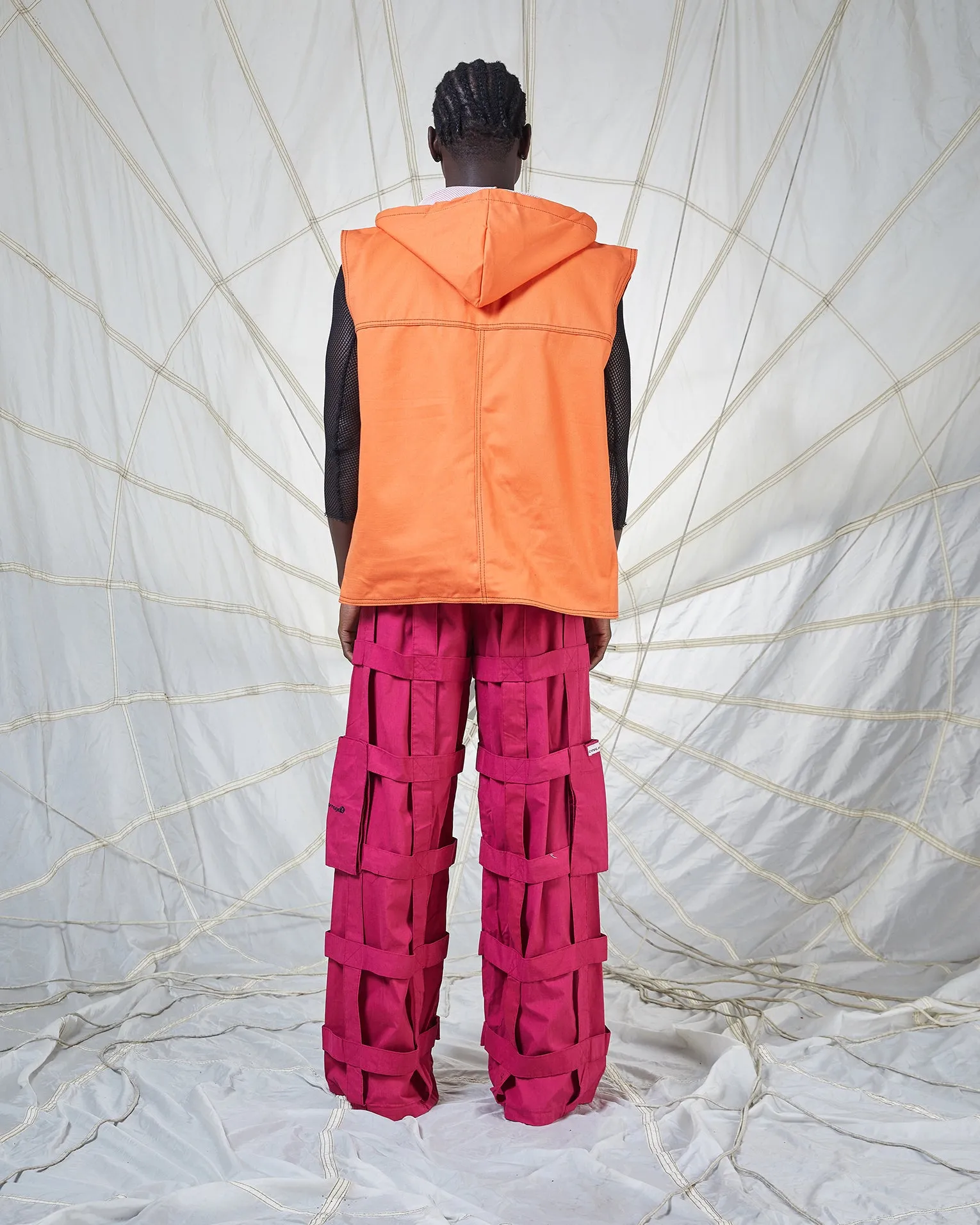 LATTICE TROUSERS - HOT PINK