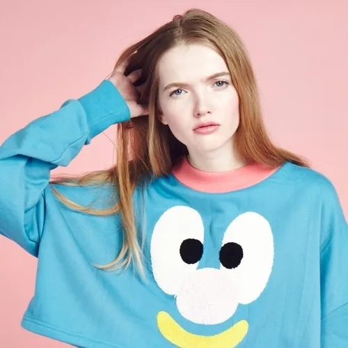 LAZY OAF  |Street Style U-Neck Long Sleeves Other Animal Patterns