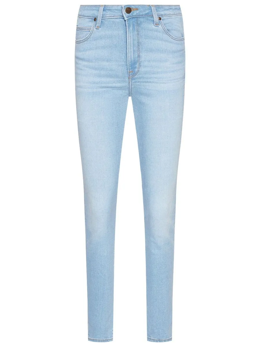 Lee Scarlett High Skinny Stretch Jeans Bleached Azur