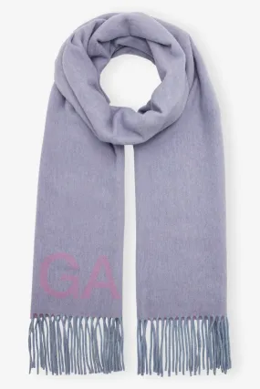 Lilac Fringed Scarf