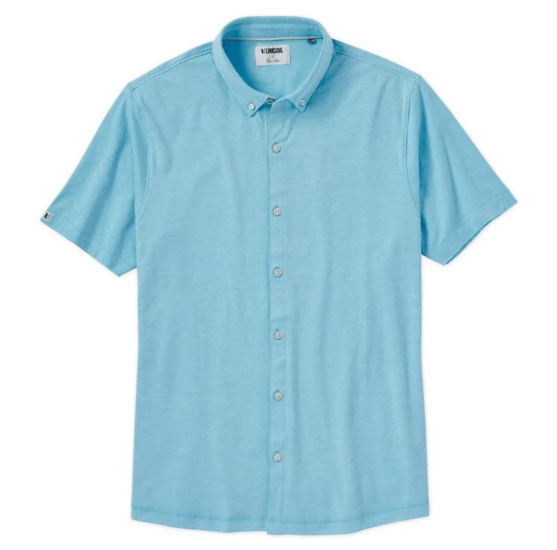 Linksoul Anza Heathered Button-Down Shirt