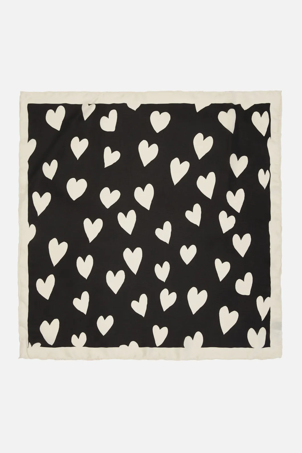 Love Hearts Satin Scarf