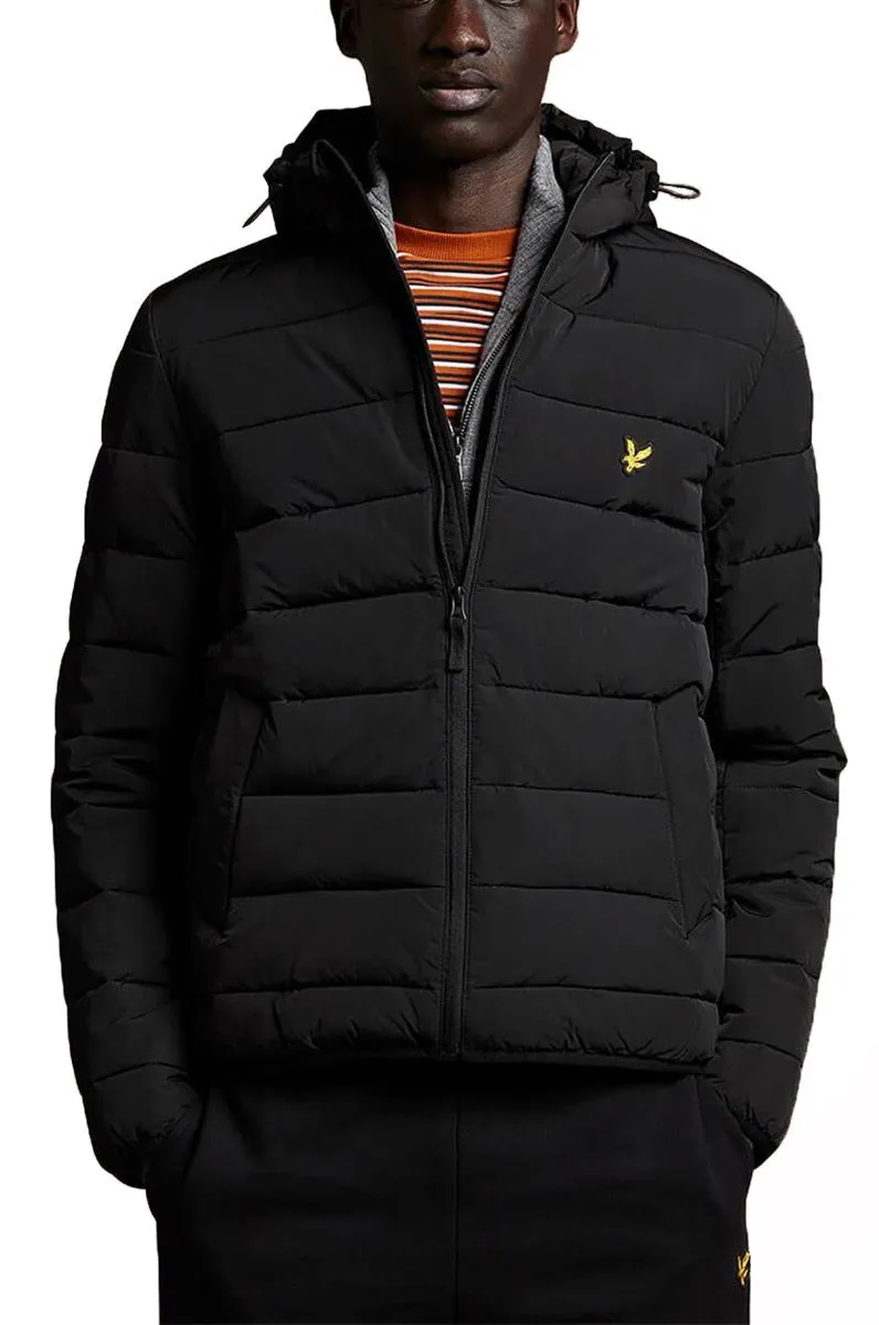 Lyle & Scott Hooded Puffer Jacket Jet Black