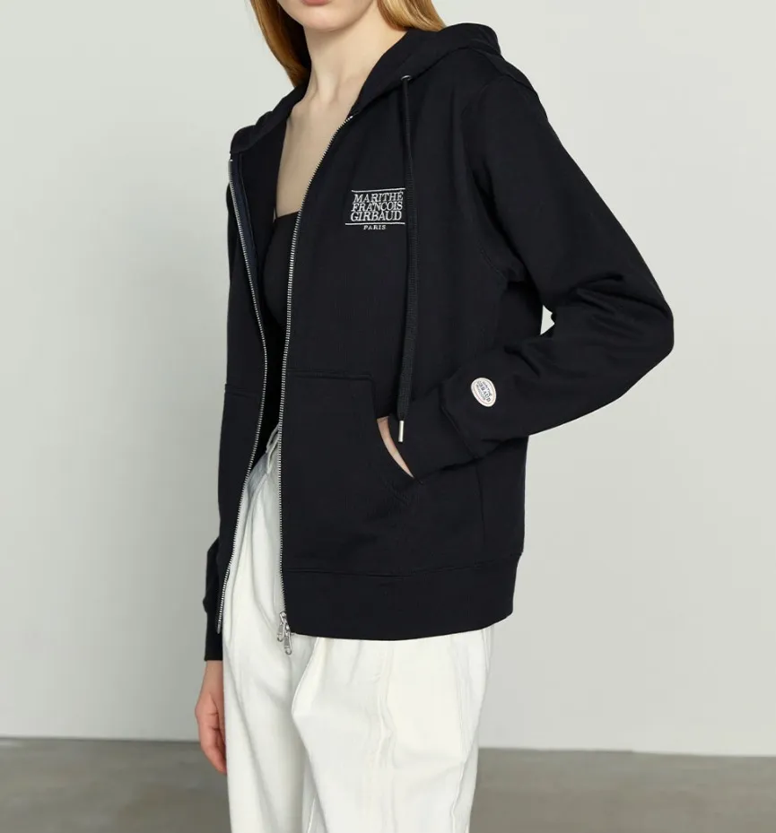 Marithe + Francois Girbaud  |[MARITHE]★CLASSIC LOGO HOODIE ZIPUP