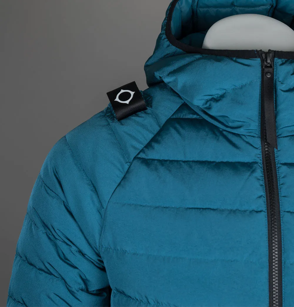 Ma.Strum Hooded Down Jacket Storm Blue