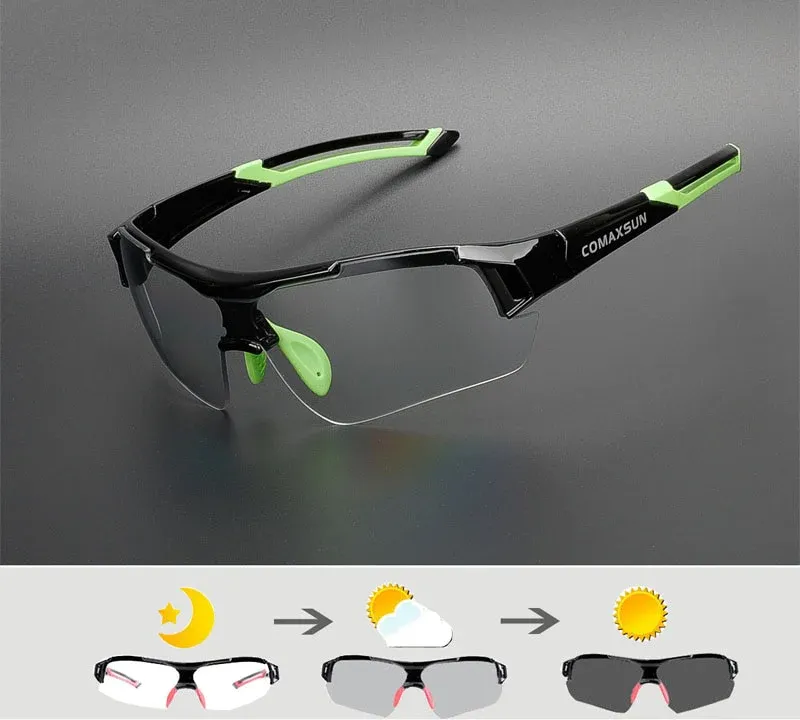 Men and Women Photochromic Discoloration MTB Cycling Sunglasses