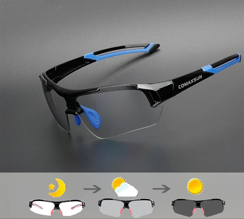 Men and Women Photochromic Discoloration MTB Cycling Sunglasses